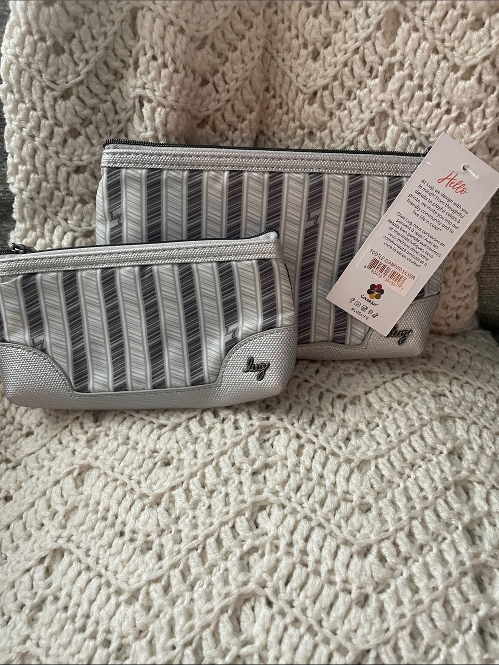 Lug Tootle Pouches Diamond Silver